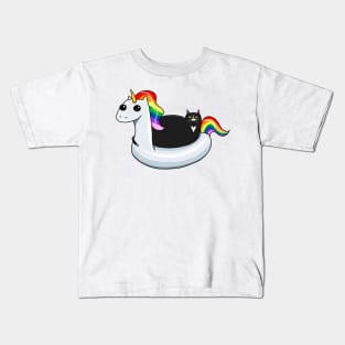 Chonky Cat Pool Time Kids T-Shirt